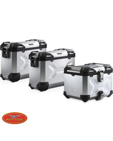 PACK MALETAS LATERALES + BAUL + BOLSAS + SOPORTES SW-MOTECH MOTO GUZZI ADV.17.925.75000/S