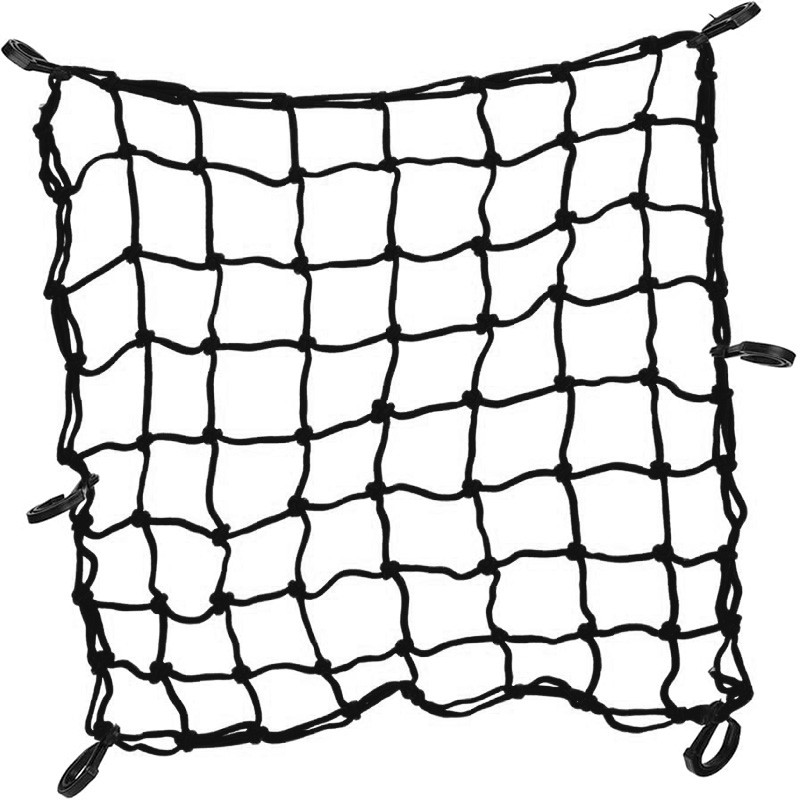 RED PORTAEQUIPAJE DE NUDOS NEGRA