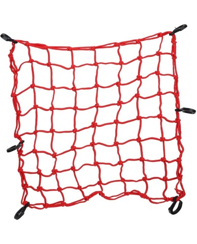 RED PORTAEQUIPAJE DE NUDOS ROJA