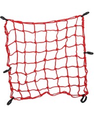 RED PORTAEQUIPAJE DE NUDOS ROJA