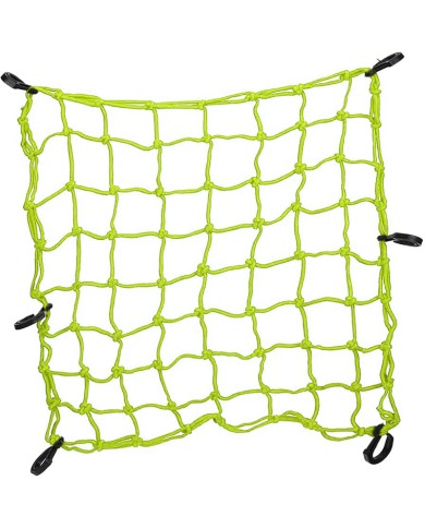 RED PORTAEQUIPAJE DE NUDOS AMARILLO FLUOR