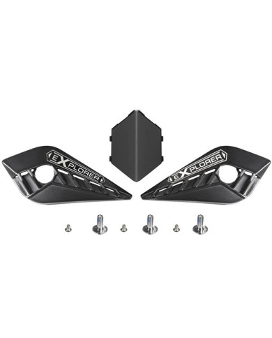 KIT DE TAPAS Y TORNILLOS CASCO LS2 MX701 EXPLORER BLACK