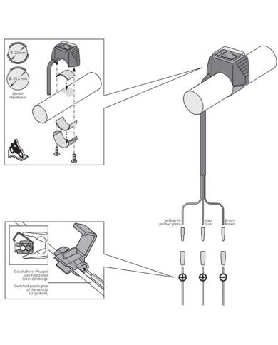 INTERRUPTOR DEL COCKPIT SW-MOTECH PARA LUZ DE LARGO ALCANCE EMA.00.107.12800