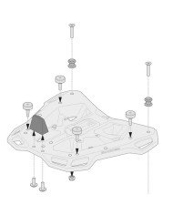 KIT ADAPTADOR SW-MOTECH PARA FIJACION POSTERIOR TOP CASE MALETAS SHAD GPT.00.152.35700/B