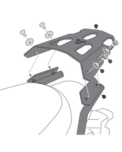 PACK SW-MOTECH BAUL DUSC 41L + PORTAEQUIPAJE KAWASAKI GPT.08.993.65000/B