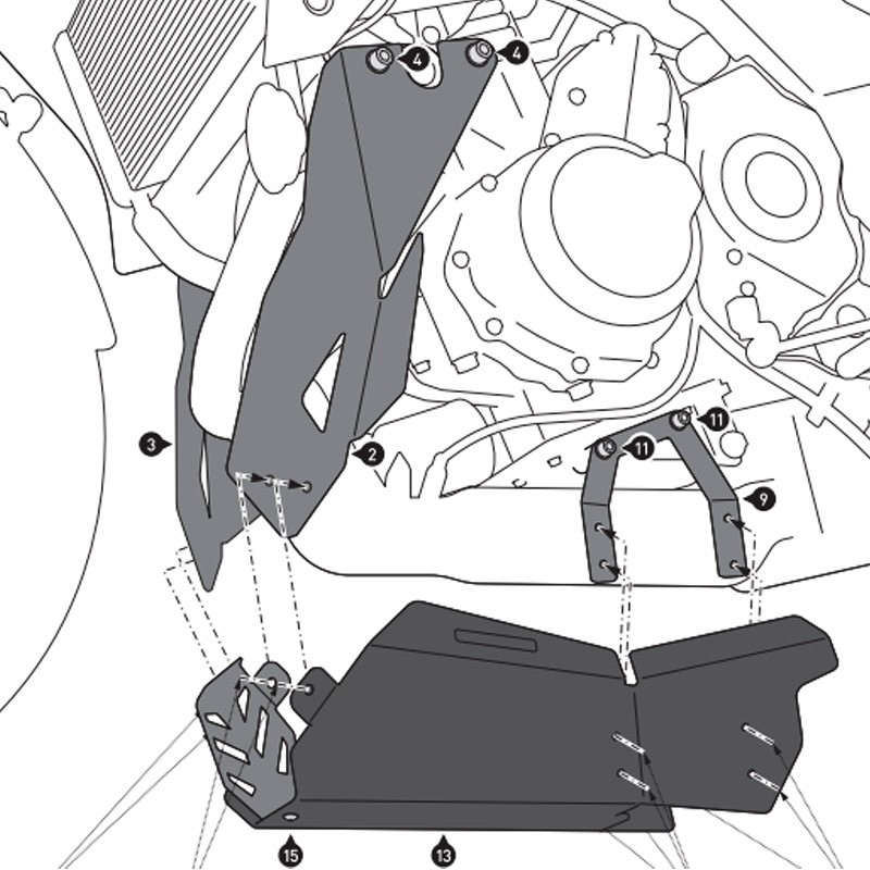 CUBRECARTER SW-MOTECH ENGINE GUARD KAWASAKI MSS.08.844.10000/B