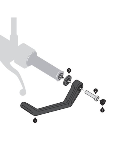 JUEGO DE PROTECTORES DE MANETA SW-MOTECH BMW LVG.07.913.10000/B