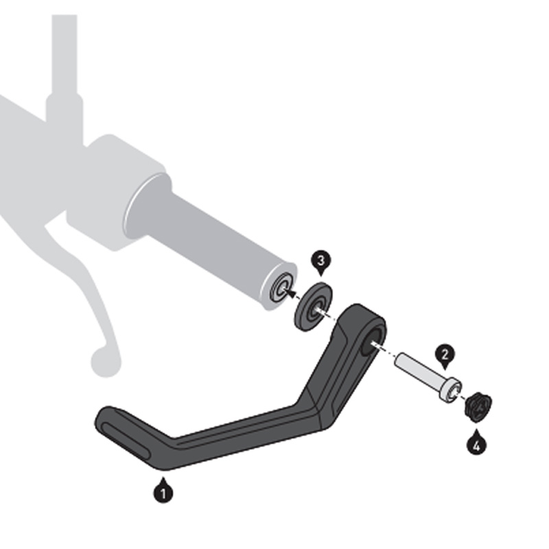 JUEGO DE PROTECTORES DE MANETA SW-MOTECH KAWASAKI/YAMAHA LVG.08.868.10001/B