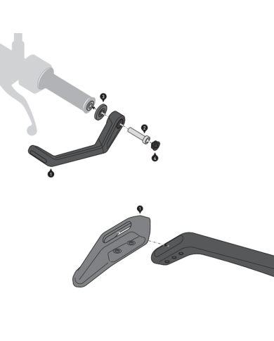 JUEGO DE PROTECTORES DE MANETA CON DEFLECTOR SW-MOTECH YAMAHA LVG.06.861.11000/B