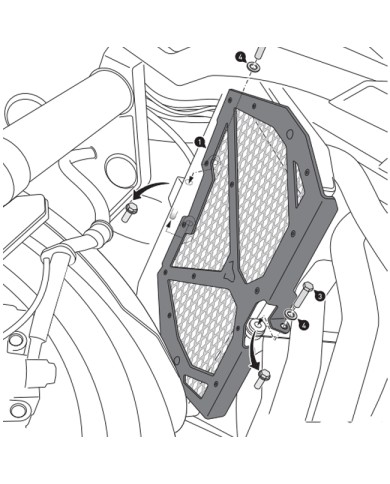 PROTECCION DE RADIADOR SW-MOTECH KAWASAKI KLS.08.922.10000