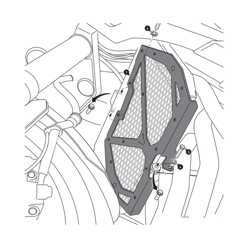 PROTECCION DE RADIADOR SW-MOTECH KAWASAKI KLS.08.922.10000