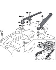 KIT DE FIJACIÓN POSTERIOR SW-MOTECH ADVENTURE-RACK BMW GPT.07.782.19100/B