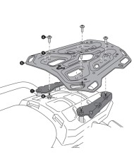 KIT DE FIJACIÓN POSTERIOR SW-MOTECH ADVENTURE-RACK TRIUMPH GPT.11.747.19000/B