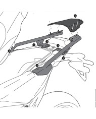 KIT DE FIJACIÓN POSTERIOR SW-MOTECH STREET-RACK HONDA GPT.01.808.16000/B