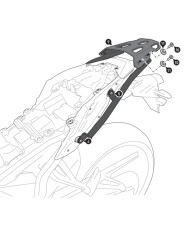 KIT DE FIJACIÓN POSTERIOR SW-MOTECH STREET-RACK YAMAHA GPT.06.036.16000/B