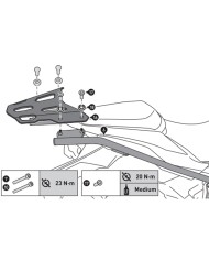 KIT DE FIJACIÓN POSTERIOR SW-MOTECH STREET-RACK KAWASAKI GPT.08.868.16000/B