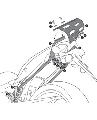 KIT DE FIJACIÓN POSTERIOR SW-MOTECH STREET-RACK SUZUKI GPT.05.670.16000/B