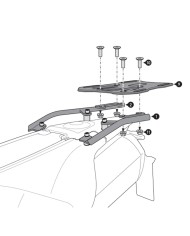 KIT DE FIJACIÓN POSTERIOR SW-MOTECH STREET-RACK HUSQVARNA GPT.03.701.16001/B