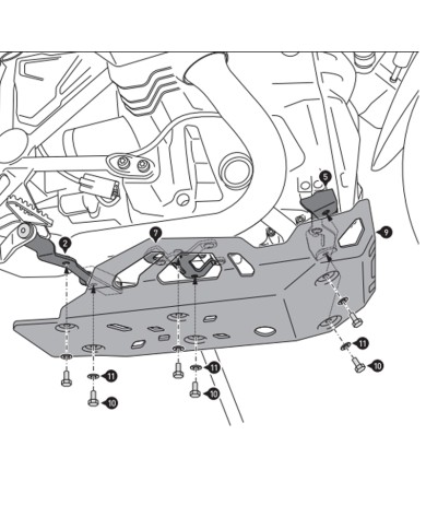 CUBRECARTER SW-MOTECH ENGINE GUARD BMW MSS.07.904.10002/B