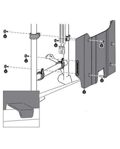 PROTECCION DE CABALLETE CENTRAL SW-MOTECH BMW MSS.07.781.10302/S