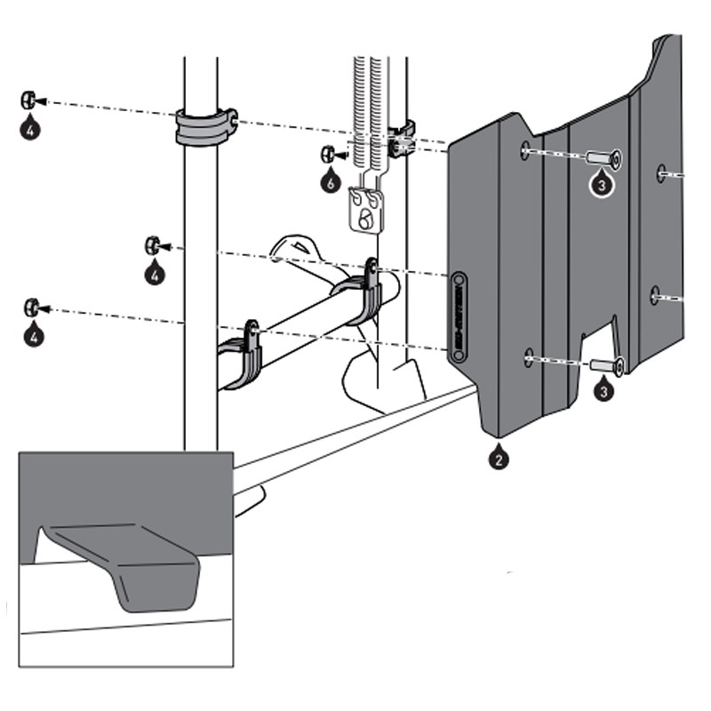 PROTECCION DE CABALLETE CENTRAL SW-MOTECH BMW MSS.07.781.10302/S
