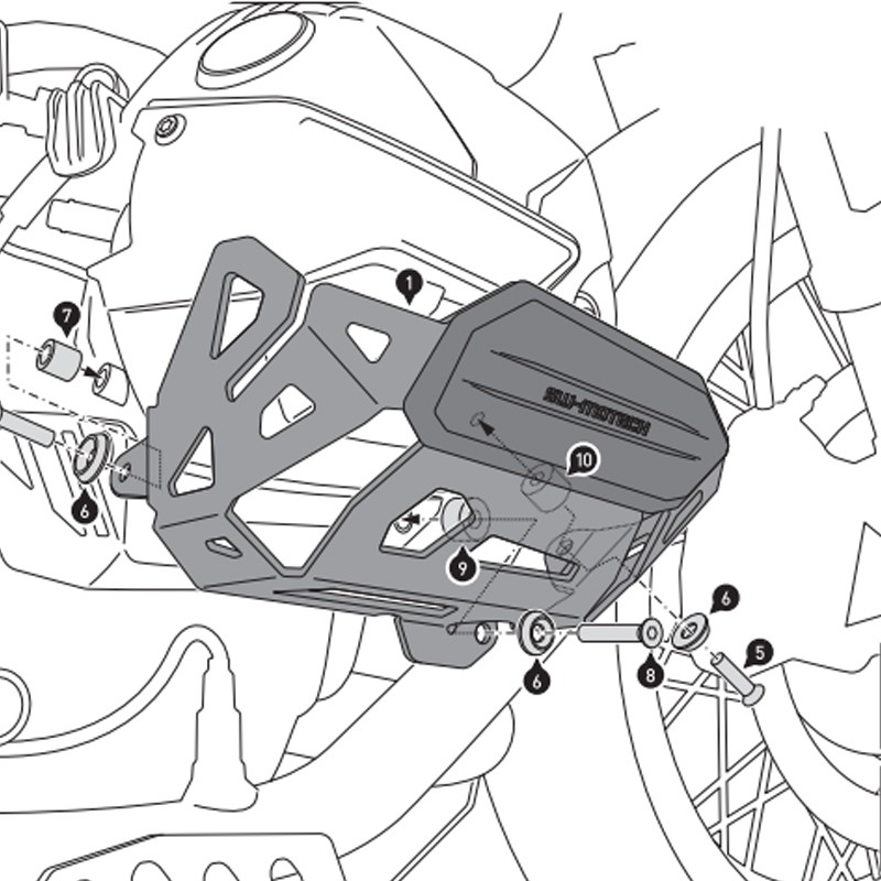 PROTECTORES DE CILINDROS SW-MOTECH BMW MSS.07.653.10000/S