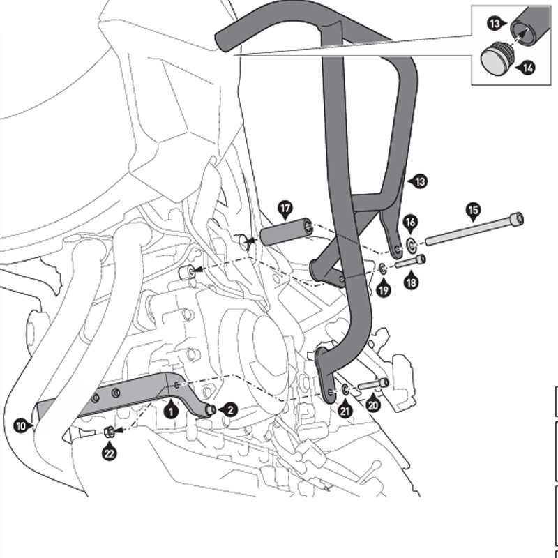 DEFENSAS DE MOTOR SW-MOTECH CRASH BAR BMW SBL.07.897.10001/B