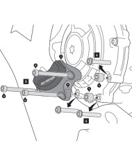 JUEGO DE PROTECTORES SW-MOTECH TAPAS DE MOTOR BMW MSS.07.540.10100