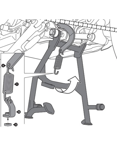 CABALLETE CENTRAL SW-MOTECH HONDA HPS.01.099.10000/B