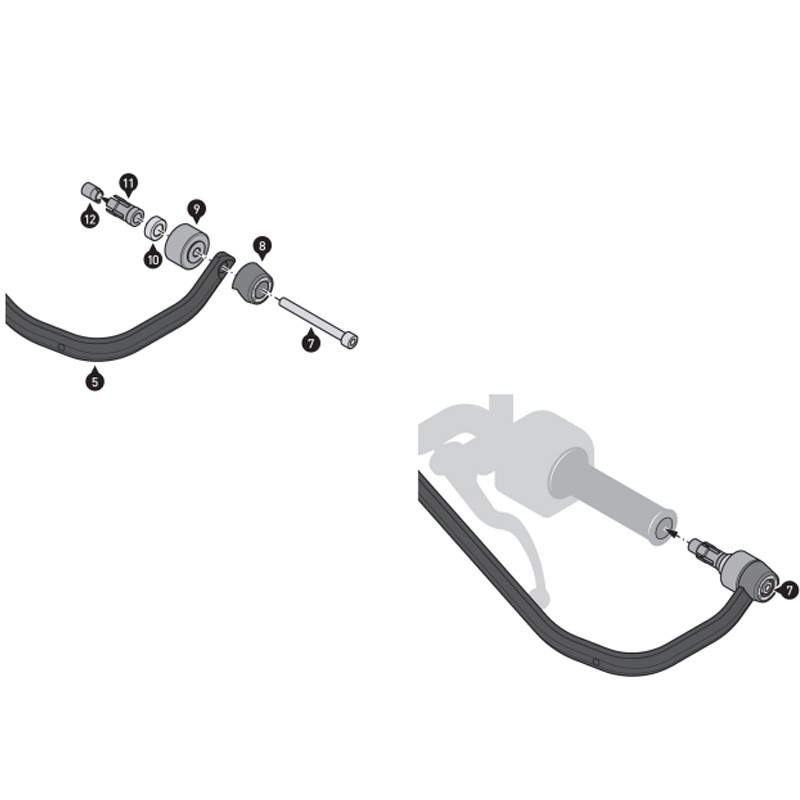 KIT DE PROTECTORES DE MANOS Y MANETAS SW-MOTECH HONDA HDG.00.220.80102/B