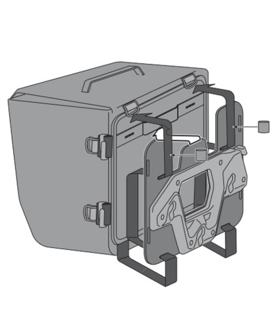 PACK SW-MOTECH DE ALFORJAS Y SOPORTES SYSBAG WP S/S SUZUKI BC.SYS.05.934.31000/B