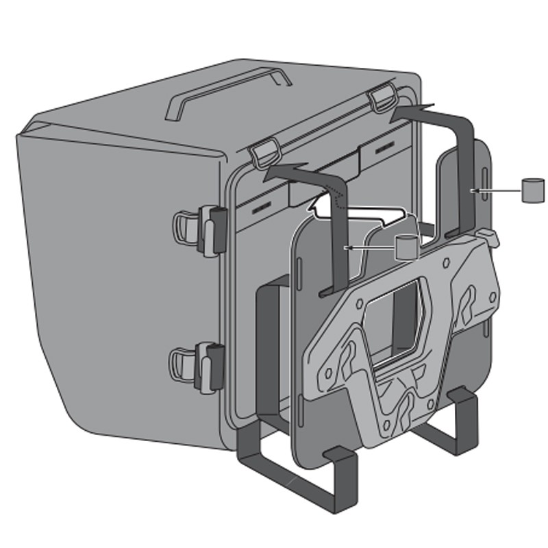 PACK SW-MOTECH DE ALFORJAS Y SOPORTES SYSBAG WP S/S SUZUKI BC.SYS.05.934.31000/B