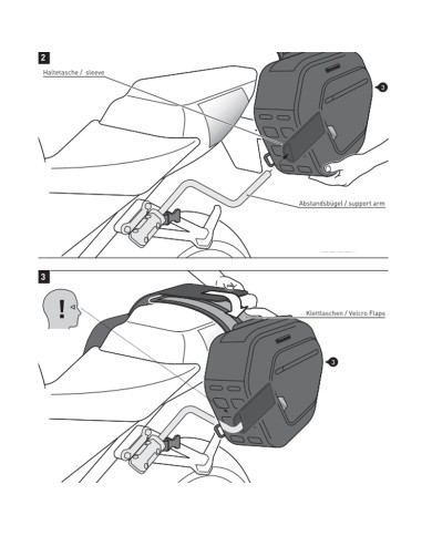 PACK SW-MOTECH DE ALFORJAS Y SEPARADORES PRO BLAZE H SUZUKI BC.HTA.05.740.30600
