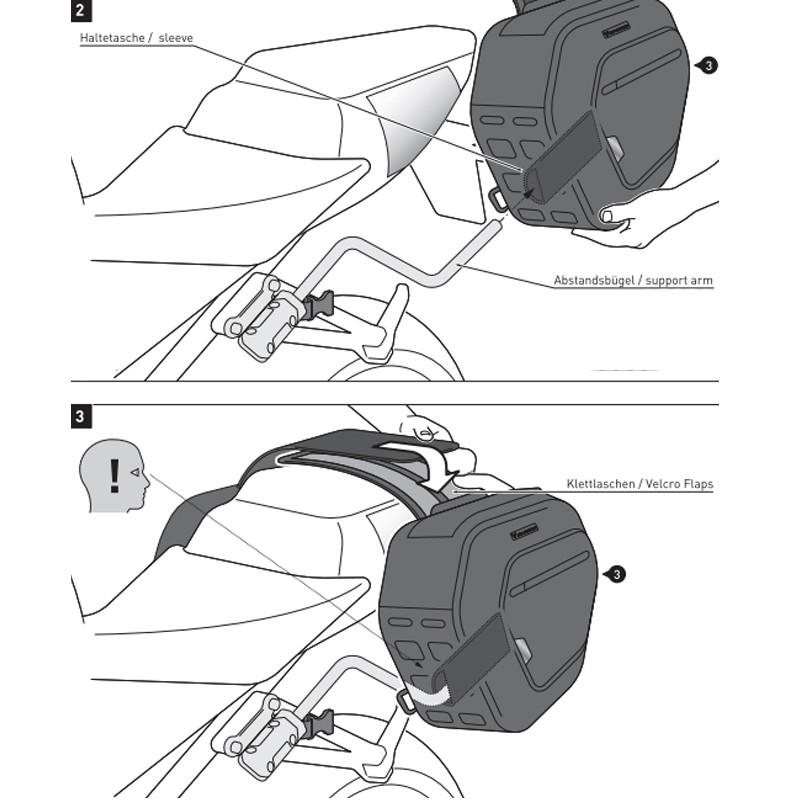 PACK SW-MOTECH DE ALFORJAS Y SEPARADORES PRO BLAZE H SUZUKI BC.HTA.05.740.30600