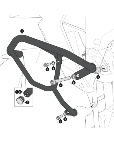 DEFENSAS DE MOTOR SW-MOTECH CRASH BAR SUZUKI SBL.05.845.10001/B