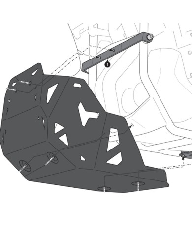 CUBRECARTER SW-MOTECH ENGINE GUARD SUZUKI MSS.05.845.10001/S