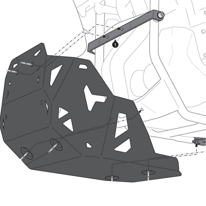 CUBRECARTER SW-MOTECH ENGINE GUARD SUZUKI MSS.05.845.10001/B