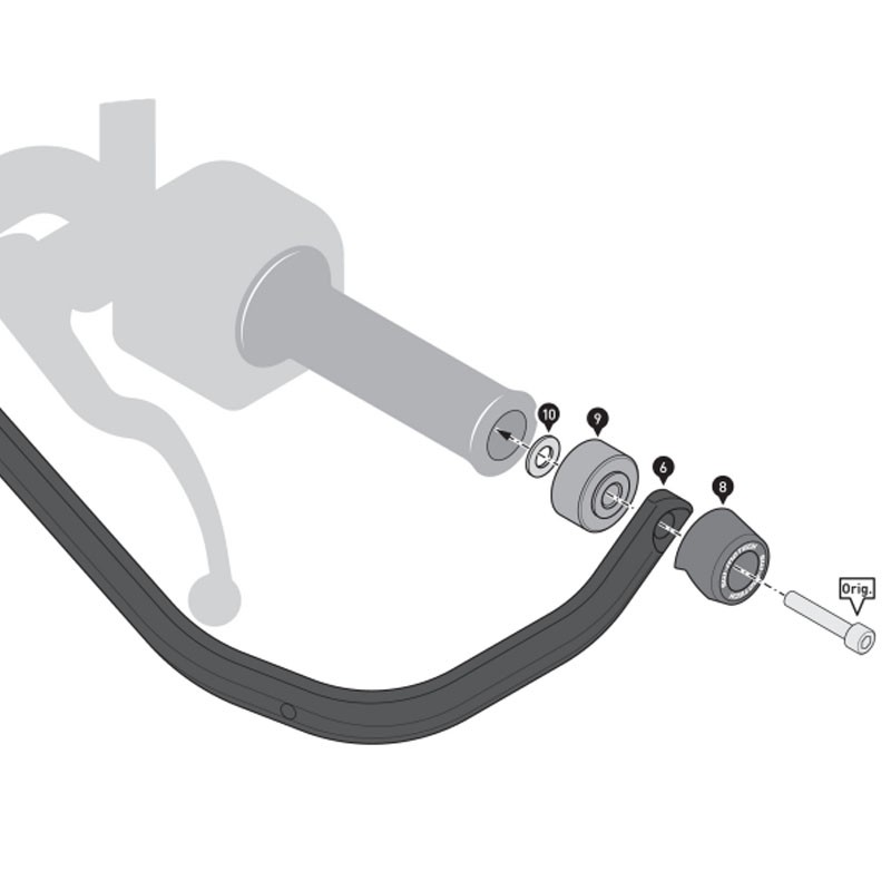KIT DE PROTECTORES DE MANOS Y MANETAS SW-MOTECH SUZUKI HDG.00.220.81502/B