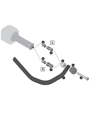 KIT DE PROTECTORES DE MANOS Y MANETAS SW-MOTECH UNIVERSAL HDG.00.220.80800/B