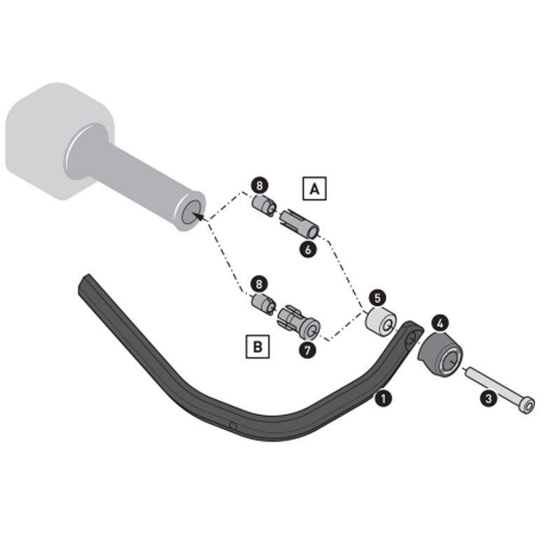 KIT DE PROTECTORES DE MANOS Y MANETAS SW-MOTECH UNIVERSAL HDG.00.220.80800/B