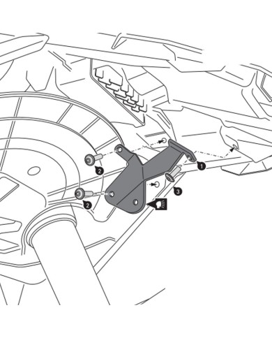 SOPORTE DE FAROS ADICIONALES SW-MOTECH BMW NSW.07.897.10000/B