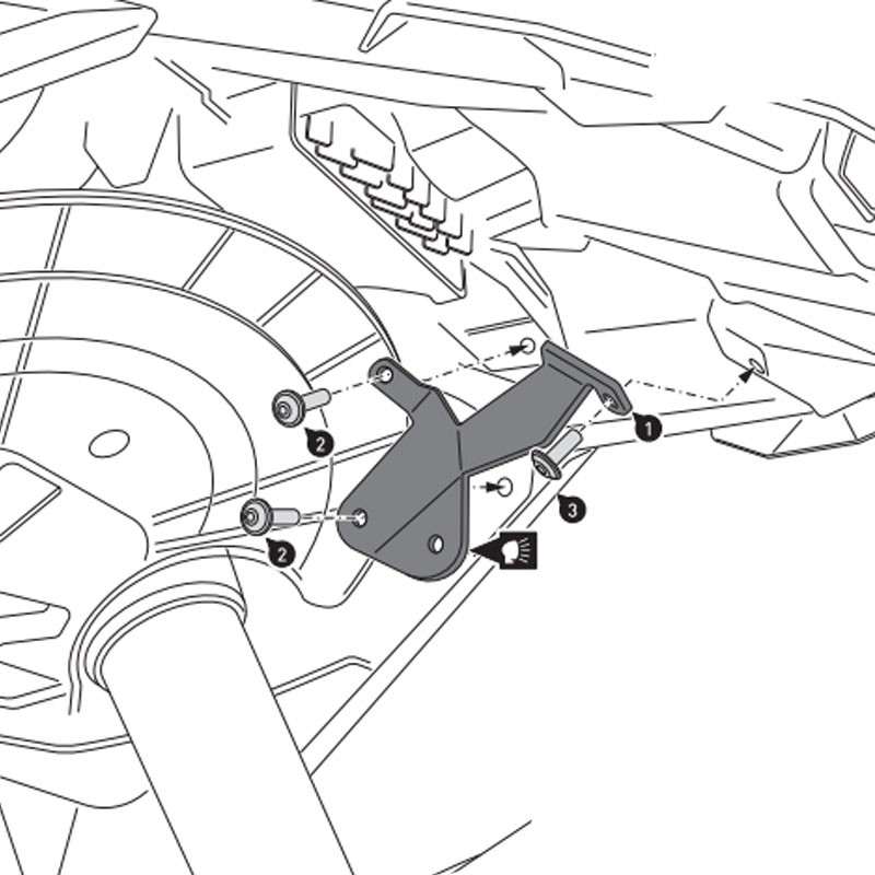 SOPORTE DE FAROS ADICIONALES SW-MOTECH BMW NSW.07.897.10000/B