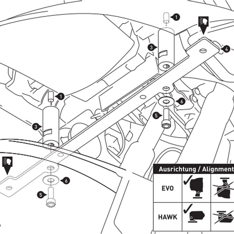 SOPORTE DE FAROS ADICIONALES SW-MOTECH BMW NSW.07.004.10400/B