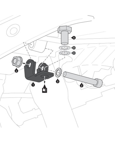SOPORTE DE FAROS ADICIONALES SW-MOTECH BMW NSW.07.975.10000/B