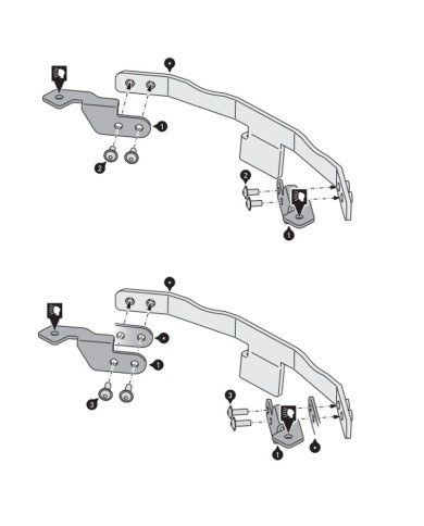 SOPORTE DE FAROS ADICIONALES SW-MOTECH HONDA NSW.01.622.10102/B