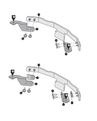 SOPORTE DE FAROS ADICIONALES SW-MOTECH HONDA NSW.01.622.10102/B