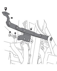 SOPORTE DE FAROS ADICIONALES SW-MOTECH HONDA NSW.01.950.10000/B