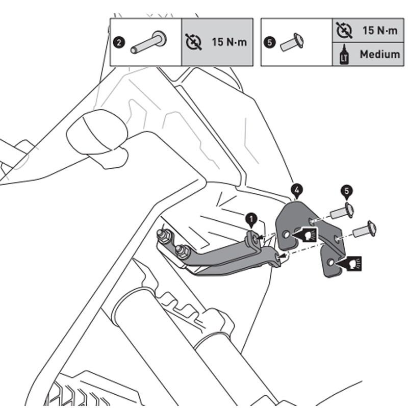 SOPORTE DE FAROS ADICIONALES SW-MOTECH YAMAHA NSW.06.799.10000/B