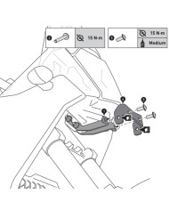SOPORTE DE FAROS ADICIONALES SW-MOTECH YAMAHA NSW.06.799.10000/B