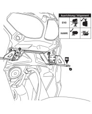 SOPORTE DE FAROS ADICIONALES SW-MOTECH YAMAHA NSW.06.004.10200/B